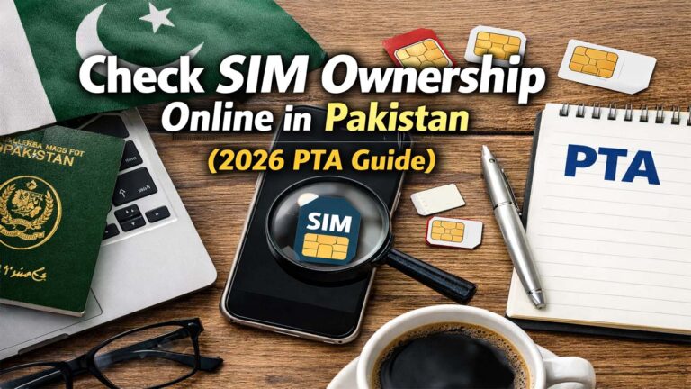 Check SIM Ownership Online in Pakistan (2026 PTA Guide)